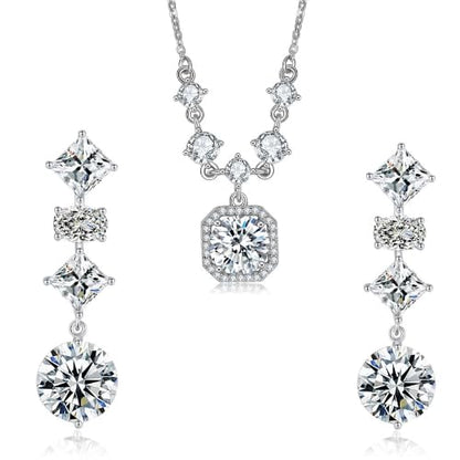 925 sterling silver earrings and necklace