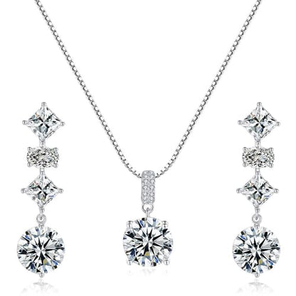 925 sterling silver earrings and necklace