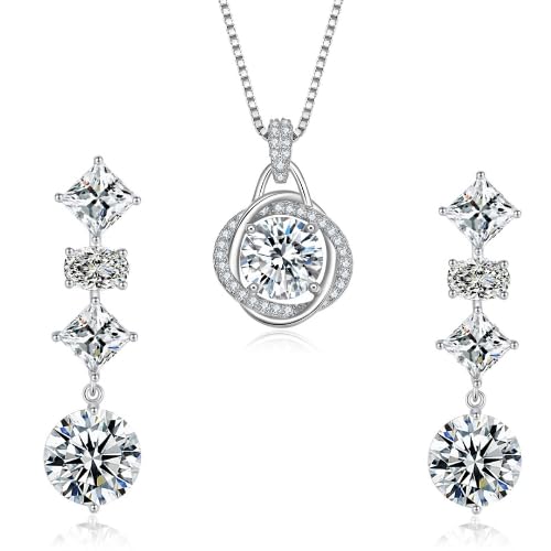 925 sterling silver earrings and necklace